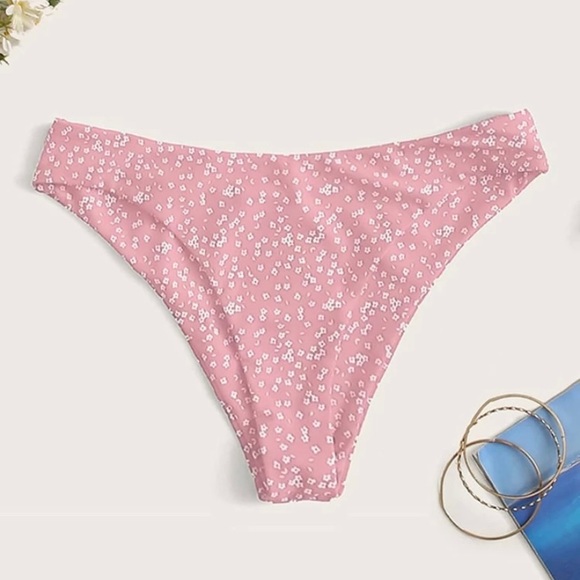 NWOT Pink Floral Bikini Set (includes bottom) - Picture 3 of 5